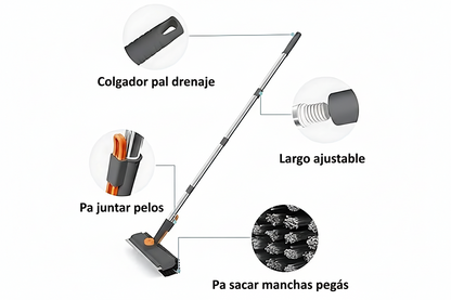 Cepillo AIR 3-en-1 con Mango Extensible